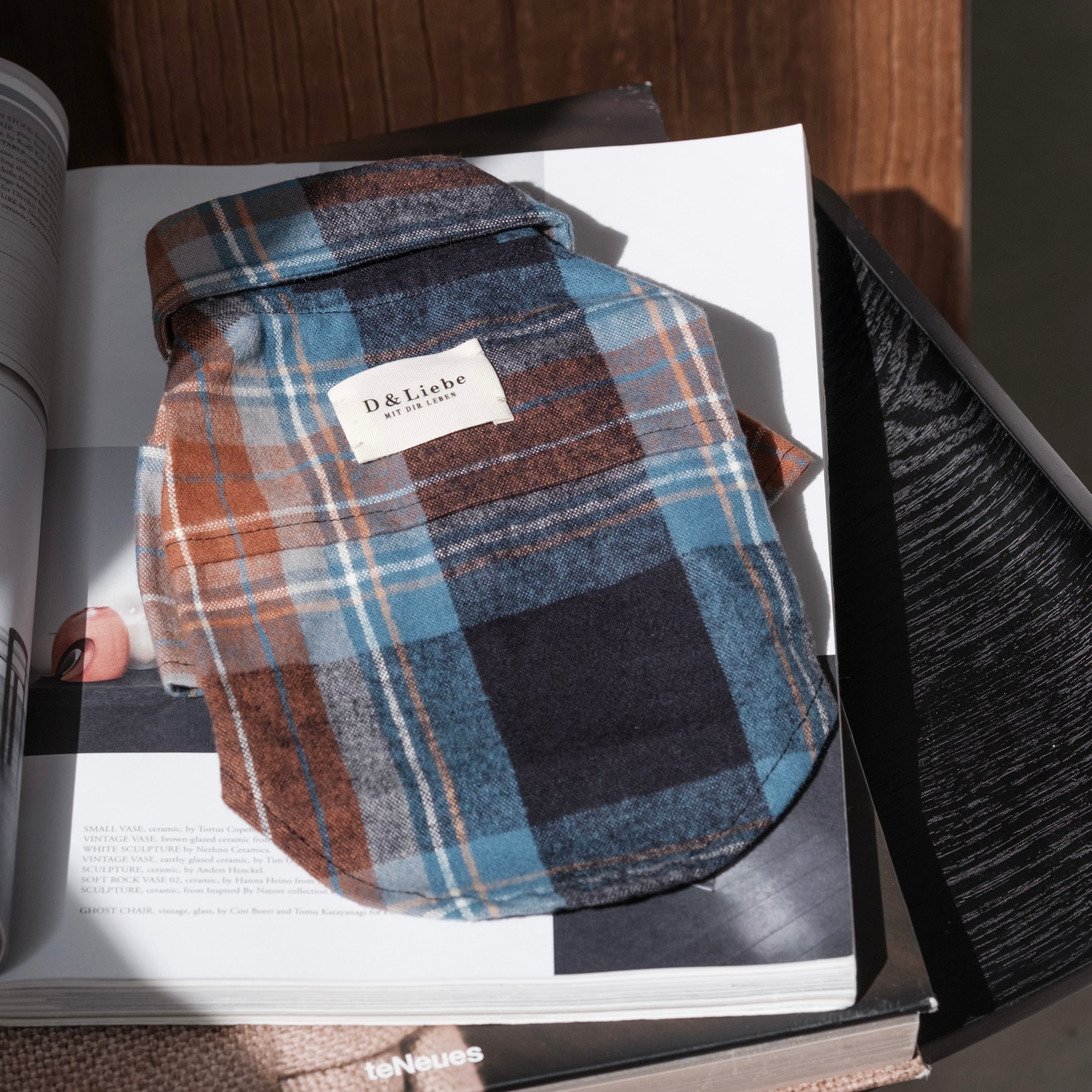 ノルディックブルーチェックシャツ